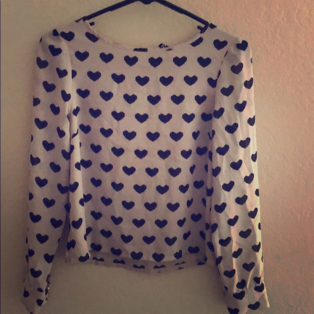 Long Sleeve Chiffon Top